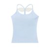 Wing-Decorated Tank Top — Blue
