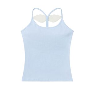 Wing-Decorated Tank Top — Blue