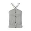 Hip-Hop Style Minimalist Tank Top — Grey
