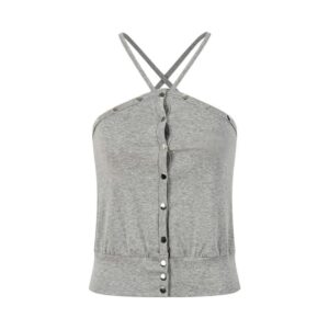 Hip-Hop Style Minimalist Tank Top — Grey