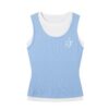 Faux Two-Piece Color-Block Casual Tank Top