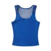Mesh-Strap Tank Top — Blue
