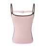 Chic Slim-Fit Sporty Pink Tank Top